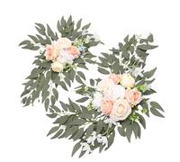 Sxhlseller Fleurs Artificielles D’ de Mariage Swag | Guirlande Florale en Soie Fabriquée à la Main, 60cm X 30cm et 45cm X 26cm, pour Décoration de Toile de Fond Intérieure et Extérieure, Cérémonie