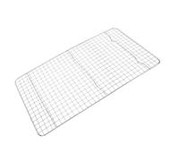 Sxhlseller Grille de Refroidissement en Acier Inoxydable 18,1x9,8x0,6 Pouces |Support à Biscuits en Fil Métallique pour la Cuisson, les Gâteaux, le Pain, la Pizza avec Grille, de qualité (SILVER)