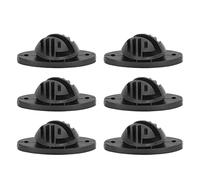 Sxhlseller Isolateur de Clôture électrique 100 Pièces Accessoires de Tige de Roulement Intermédiaire Hémisphérique, Acier galvanisé et Matériau PP pour Fil de Clôture Haute Tension 15KV