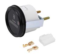 Sxhlseller Jauge Horaire à Quartz à 6 Chiffres |Testeur Rond Universel DC AC 12-36V, pour Bateau Marin, Voiture, Camion, Moteur Industriel