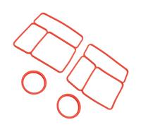 Sxhlseller Joint de Couvercle de Boîte à Déjeuner, Matériau en Silicone Sûr pour Omiebox, Paquet de 2 Fournit un Joint Hermétique pour (rouge)