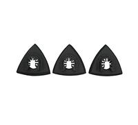 Sxhlseller Lot de 3 Patins de Ponçage Triangulaires |Kit d'outils Multifonctions Oscillants à Dégagement Rapide pour le Meulage des Coins, le Remplacement de l'ABS et de l'acier Inoxydable