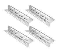 Sxhlseller Lot de 4 Tentes de Plaque Chauffante pour Gril à Gaz en Acier Inoxydable, Accessoire de Couvercle de Brûleur de 16,1 Pouces pour Kits de Remplacement Nexgrill, Brinkman, et Master Forge
