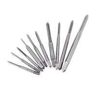 Sxhlseller Mini Jeu de Tarauds Métriques 10 Pièces M1 à M3.5, Kit de | Micro filetage à vis, réparation de lunettes d\'horloge d\'horloger, 10 tailles métriques M1 à M3.5, acier rapide sans bavure