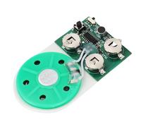 Sxhlseller Module Sonore Enregistrable, 4 Mini-modules Vocaux pour la Carte de Voeux de Bricolage et Animal en Peluche, Boutons Sonores Programmables, Enregistrement Facile aux Salutations
