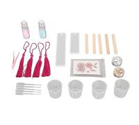 Sxhlseller Moule de Marque-page en Silicone Haute Transparence |Moule en Résine épaisse pour Porte-clés DIY, Décoration d'intérieur et Fabrication de Cadeaux Artisanaux personnalisés. (Rose rouge)