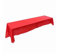 Sxhlseller Nappe Rectangulaire 145x320cm, Résistante aux Taches en (Rouge)