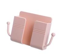 Sxhlseller Organisateur de Télécommande Mural |Support pour TV et Télécommande AC, Station de Recharge de Chevet, étagère en Plastique Rose (PINK)
