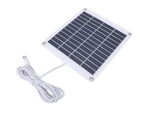 Sxhlseller Panneau Solaire de Type C 5W pour Caméra de sécurité |Panneau d'alimentation étanche Monocristallin pour Caméras Extérieures à Batterie et Lampes de Jardin