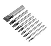 Sxhlseller Perforateur de Cuir, 9 Pièces Forme Ovale | Ensemble de poinçons en cuir creux de 2 mm, en acier à haute teneur en carbone, pour ceintures, sacs à main, portefeuilles,