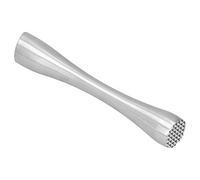 Sxhlseller Pilon à Cocktail en Acier Inoxydable, Broyeur à Glace en Forme de Diamant de 7,9 Pouces et Mélangeur de Fruits pour Bar et Usage Domestique avec Poignée Ergonomique et Finition Argent