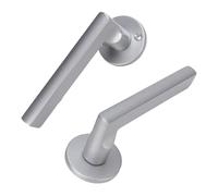 Sxhlseller Poignée de Porte vec Serrure et clé pour Chambre, Salle | Serrure de porte à levier à clé, plaque épaisse renforcée, poignée à roulement silencieux, avec 3 clés, pour usage