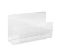 Sxhlseller Porte-courrier en Acrylique Transparent |Trieur de Lettres Autoportant, Organisateur pour Bureau, Stockage de Fichiers, Factures, Cartes de Visite (Transparent)