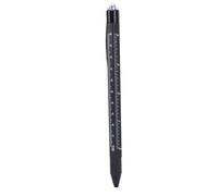 Sxhlseller Stylo Multifonction 9 en 1, Gadget, Tournevis, Niveau de Règle |Stylet Ouvre-bouteille à Lumière LED, Outil de Poche Compact pour le Bricolage (BLACK)