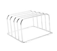 Sxhlseller Support pour Planche à Découper en Acier Inoxydable |Support à 4 Fentes pour Organisateur de Comptoir de Cuisine