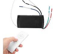 Sxhlseller Télécommande de Ventilateur de Plafond 3 Vitesses Minuterie | Émetteur portatif universel, Module de remplacement du récepteur, commutateur multi-vitesse, Base de montage mural pour salon