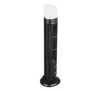 Sxhlseller Ventilateur Tour sans Pales avec Lumière pour Chambre (BLACK) | Fonctionnement silencieux du bureau, conception sans lame sans danger pour les animaux domestiques, gain de place compact,