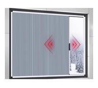 Sxlawesom Stores coulissants occultants Store Vertical Rideaux pliants Chauds pour l'hiver, Fenêtre coulissante Simple, Pas de Perforation, Personnaliser(1100x1350mm)