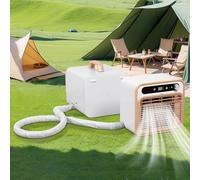 SXOIIVC Climatiseur Portable Split avec minuterie 12 h et arrêt Automatique, poignée et Tuyau, unité de climatisation Intelligente pour Salon, Chambre 110 V/220 V (110 V)