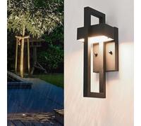 SXSaelciun Applique Murale extérieure Ronde Moderne à LED, étanche IP65, en Aluminium, pour Couloir, terrasse, Porte d'entrée, lumière Blanche Neutre, 13 cm (42 cm)