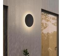 SXSaelciun Applique Murale extérieure Ronde Moderne à LED, étanche IP65, en Aluminium, pour Couloir, terrasse, Porte d'entrée, lumière Blanche Neutre, 13 cm (20 cm)