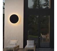 SXSaelciun Applique Murale extérieure Ronde Moderne à LED, étanche IP65, en Aluminium, pour Couloir, terrasse, Porte d'entrée, lumière Blanche Neutre, 13 cm (30 cm)