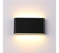 SXSHEYS Applique Murale carrée Rebirth Wash | Appliques murales à éclairage Haut et Bas | Luminaires d'intérieur pour Lampes de Cour extérieure (Taille : Grande, Couleur : Noir 4000 K) (Co