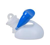 SXTYYH Urinoir Homme, 2000ml Flacons Pistolet Urinoir avec Protection Utilisation Nocturne Bouteille à Urine, Unisexe Portable Urinal Tube Long avec Couvercle(Blanc)