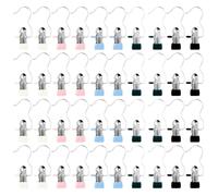 Sxutop 40 Pièces Clips de Crochet en Acier Inoxydable Crochet à Linge Polyvalents Métal Portable Pinces à Linge Pivotant à 360° Cintre Pince Crochets pour Bottes Pantalon Serviette(5 Couleurs)