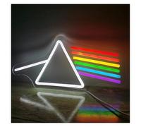 SXWNBIFH Enseigne Lumineuse néon Arc-en-Ciel, alimentée par USB, luminosité réglable, idéale pour la décoration Murale de magasins.