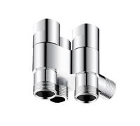 SXWYLZ Robinet 3 Voies 1/2 Robinet Eau Froide Mural Robinets Lave Linge avec Raccord 3/4" pour Toilettes, Couleur Chrome
