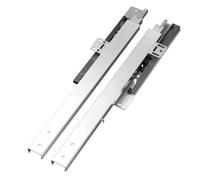SXYCKRUI Glissière Tiroir Charge Lourde à Montage au Sol, Glissière Tiroir à Fermeture Douce, Capacité de Charge de 60 Kg, Extension Complète pour Armoires de Cuisine et Commodes(50cm/19.7in)