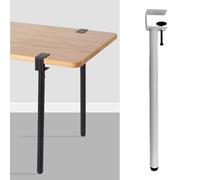 SXYHCK Pieds De Serrage De Table, Pieds De Meubles en Forme De F, 70 80 90cm Jambes De Meubles sans Perçage pour Table De Snack Ordinateur Portable Meuble DIY(White,35cm/13.78in)