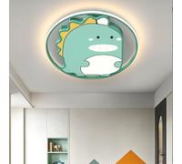 SXYSXYSXY Plafonnier chambre enfant motif dinosaure cartoon 50cm fer acrylique 50W plafond LED décoration colorée réglage sans gradation avec télécommande chambre d'enfant chambre
