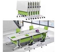 SXZenSpace Table de conférence Pliante avec Plateau Rabattable pour réunions dynamiques 60 x 75 cm