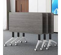 SXZenSpace Table de conférence Pliante Polyvalente avec Plateau Rabattable, Grise, 160 x 55 x 75 cm - Tables de Formation Gain de Place pour Bureaux, salles de t salles de réunion
