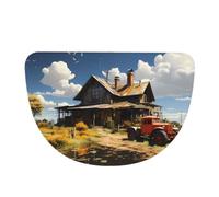 SXZVVBN Texas Tapis de porte en flanelle pour intérieur Motif tracteur agricole