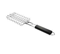 SyangKaitian Panier à Griller pour Hot-Dogs, Support à saucisses Portable en Acier Inoxydable Pliable, Panier à Griller pour Barbecue, Panier à Griller pour Barbecue 6 Hot-Dogs en métal pour Barbecue