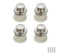 SYDARSYN 4 pièces Bouton Poussoir Poignee de Placard Encastré Poignée Tatami Caché Poignées Bouton poussoir Invisibles Poignées de Tiroir Cuisine Bouton de porte trou unique