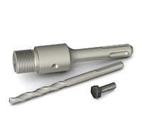 SYDARSYN Adaptateur SDS Plus 110mm + Foret de Centrage, pour Scie à Cloche Trépan Couronne Carotteuse