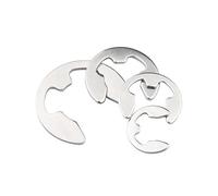 SYDARSYN E-Clip Anneau de Retenue Externe Snap Anneau de Circlips Interne Acier Inoxydable Clips de Fixation M2.0 (200 Pièces)