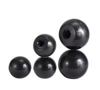 SYDARSYN M10 Bouton de Boule Ecrous Boule Plastique Filetage Femelle Bouton de Meuble Noir M10 (5 Pièces)