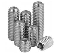 SYDARSYN Vis Sans Tête à Douilles Pointe en Acier Inox, Vis à Métaux, Vis Pointeau, Vis à Six Pans Creux M6x8mm (20 pcs)