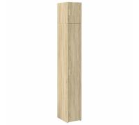 SYDE Armoire étroite en bois d'ingénierie chêne Sonoma 30 x 42,5 x 225 cm | 2 portes, montage latéral droit ou gauche, compact pour petits espaces, multi-usages