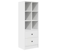 SYDE Buffet haut avec tiroir 45,5 x 34 x 127 cm | Bois élaboré, design moderne, étagère pour salon, salle à manger ou entrée