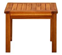 SYDE Table basse en bois d'acacia 45 x 45 x 36 cm | Finition huile naturelle, résistante aux intempéries, lattes, utilisation extérieure terrasse