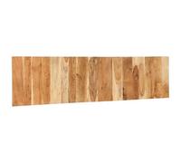 SYDE Tête de lit 200 cm en bois massif acacia | Montage mural, peu encombrant, style industriel, support pour dos, chambre