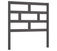 SYDE Tête de lit en pin massif gris 106 x 4 x 100 cm | Pour lits sans tête, finition à l'huile et à la cire, aspect rustique, compatible avec des sommiers spécifiques