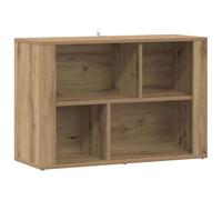 SYDE Vitrine chêne Artisan 80 x 30 x 53 cm Bois d'ingénierie | Étagère intérieure, style rustique, nettoyage facile, assemblage requis, 1 pièce