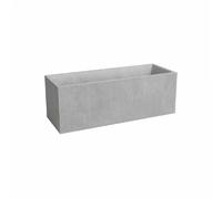Sydney 80 cm Jardinière rectangulaire 57L plastique gris clair